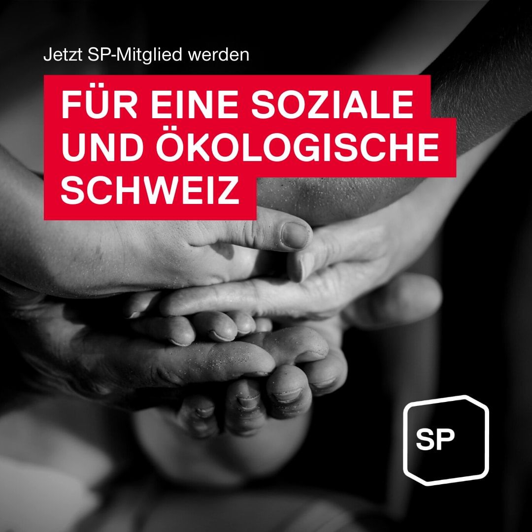 Für eine soziale und ökologische Schweiz: Jetzt SP-Mitglied werden!